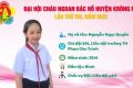 ĐOÀN ĐẠI BIỂU THAM DỰ ĐẠI HỘI CHÁU NGOAN BÁC HỒ HUYỆN KRÔNG NÔ LẦN THỨ VIII NĂM 2025  CỦA LĐ PHAN CHU TRINH Nhằm phát hiện, tuyên dương thành tích các gương Cháu ngoan Bác Hồ là những đội viên, thiếu nhi xuất sắc tiêu biểu trong học tập, rèn luyện và tích cực tham gia công tác đội giai đoạn 2020 – 2025. Ban Thường vụ Huyện đoàn Krông Nô đã ban hành Kế hoạch tổ chức Đại hội Cháu ngoan Bác Hồ huyện Krông Nô lần thứ VIII, năm 2025. Đại hội là dịp đẩy mạnh triển khai thực hiện phong trào “Thiếu nhi Việt Nam thi đua làm theo 5 điều Bác Hồ dạy”, gắn với các hoạt động chào mừng kỷ niệm 50 năm Ngày Giải phóng miền Nam, thống nhất đất nước (30/4/1975 – 30/4/2025), 135 năm Ngày sinh Chủ tịch Hồ Chí Minh (19/5/1890 – 19/5/2025).  Đây cũng là dịp góp phần khẳng định vị trí của tổ chức Đoàn TNCS Hồ Chí Minh, Đội TNTP Hồ Chí Minh trong việc chăm sóc, bảo vệ, giáo dục, rèn luyện đội viên, thiếu nhi; thu hút sự quan tâm của các cấp, các ngành, các lực lượng xã hội đối với công tác bảo vệ, chăm sóc, giáo dục thiếu niên, nhi đồng và xây dựng Đội TNTP Hồ Chí Minh vững mạnh. Thời gian tổ chức Đại hội dự kiến vào ngày 27/02/2025. Đại hội có 100 đại biểu chính thức tham gia đến từ 30 liên đội trường học trên địa bàn huyện, với tiêu chuẩn: đội viên, thiếu nhi từ 9 đến 15 tuổi (lớp 4 đến lớp 9), đạt danh hiệu Cháu ngoan Bác Hồ cấp huyện năm 2025 Dưới đây là hình ảnh đại biểu thuộc trường TH Phan Chu Trinh tham dự Đại hội: